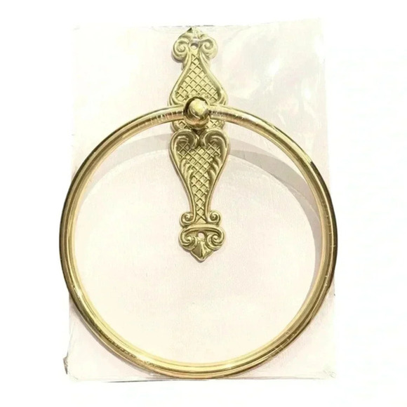 NEW Solid Brass Hand Towel Ring Holder - Picture 1 of 1